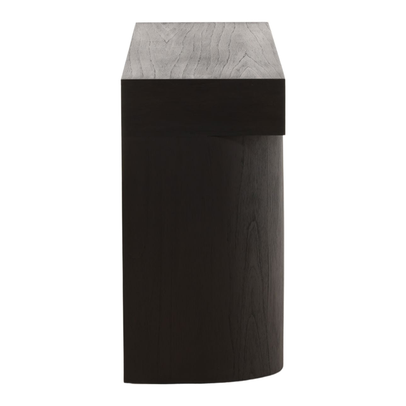 Dark Brown Mindi Wood Veneer Table 65 in Wide