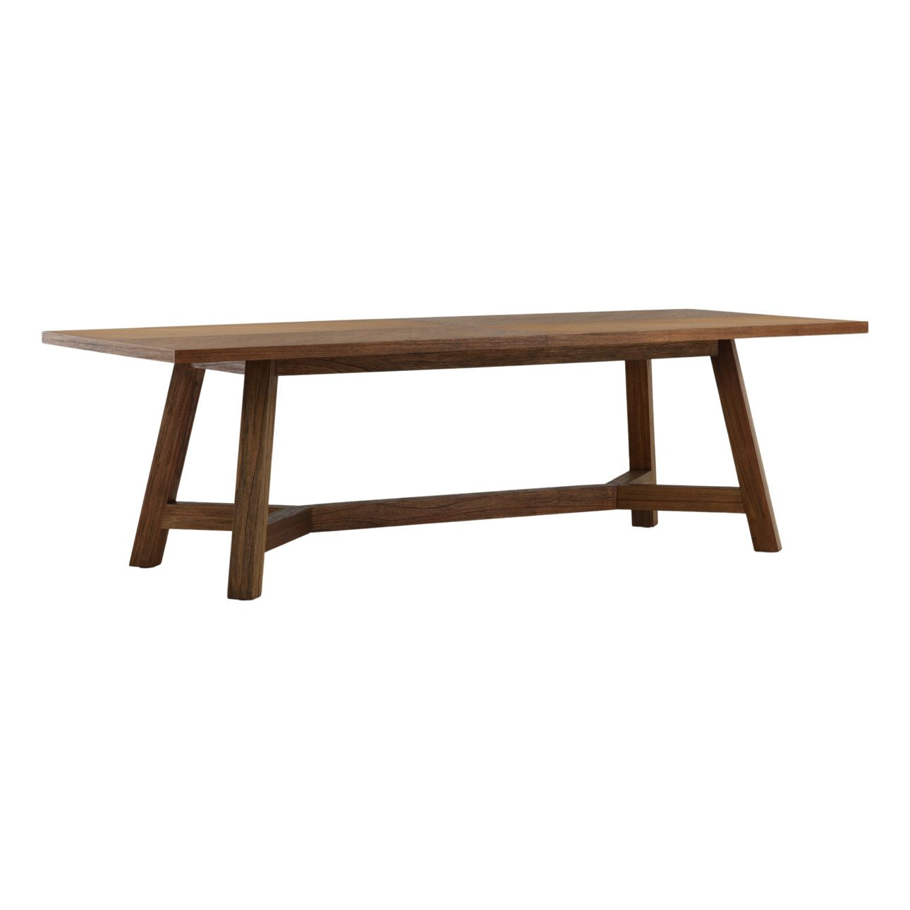 Brown Mindi Wood and Veneer Table 96 in Wide