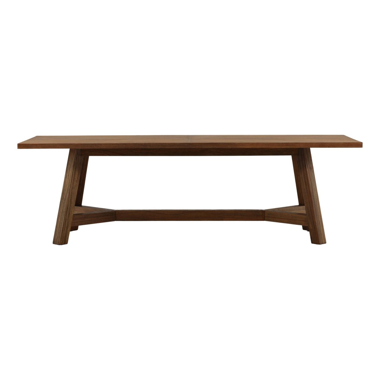 Brown Mindi Wood and Veneer Table 96 in Wide