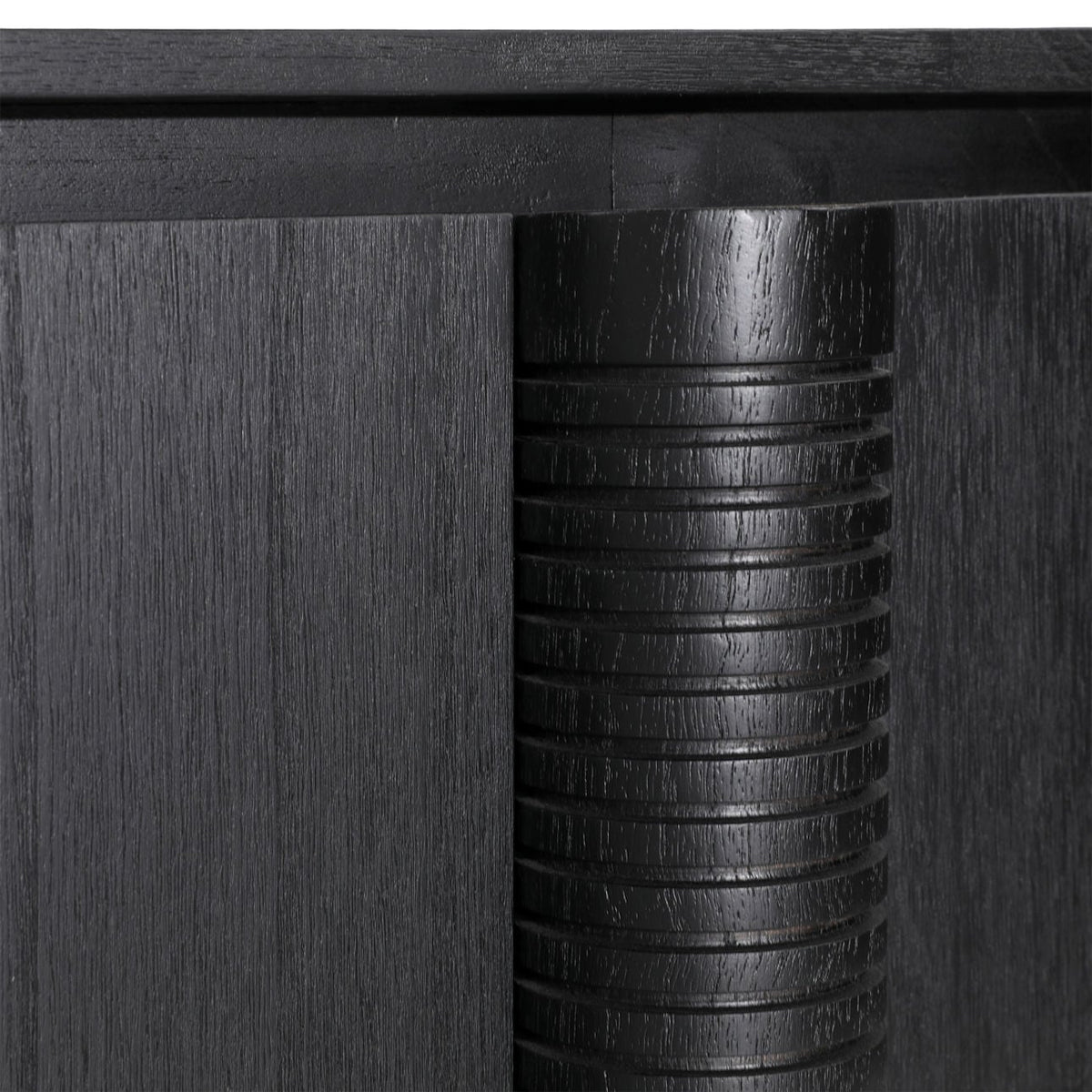 Modern Mindi Wood Veneer Cabinet
