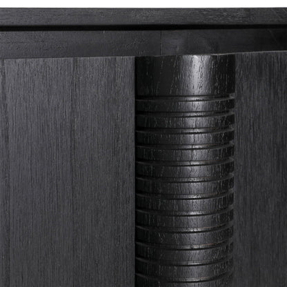 Modern Mindi Wood Veneer Cabinet