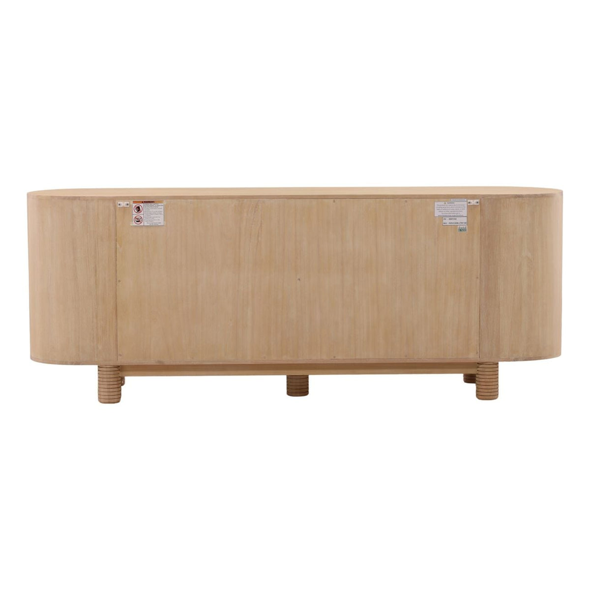 Modern Mindi Wood Veneer Cabinet