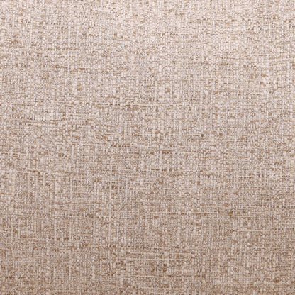 Field Fawn and Natural Tweed Fabric, Mindi Wood and Rattan Chair 28 in Wide