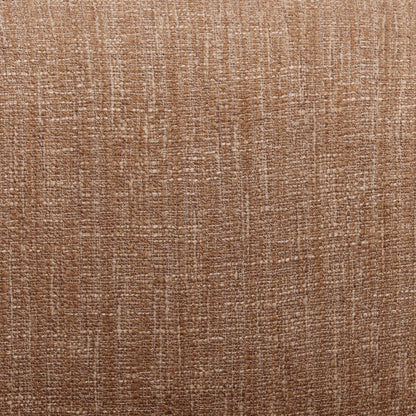 Brown and Dark Brown Burlap Fabric and Mindi Wood Chair 35 in Wide