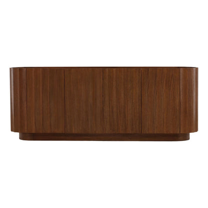 Brown Mindi Wood Veneer Sideboard 87 in Wide