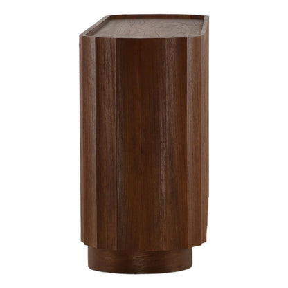 Brown Mindi Wood Veneer Sideboard 87 in Wide