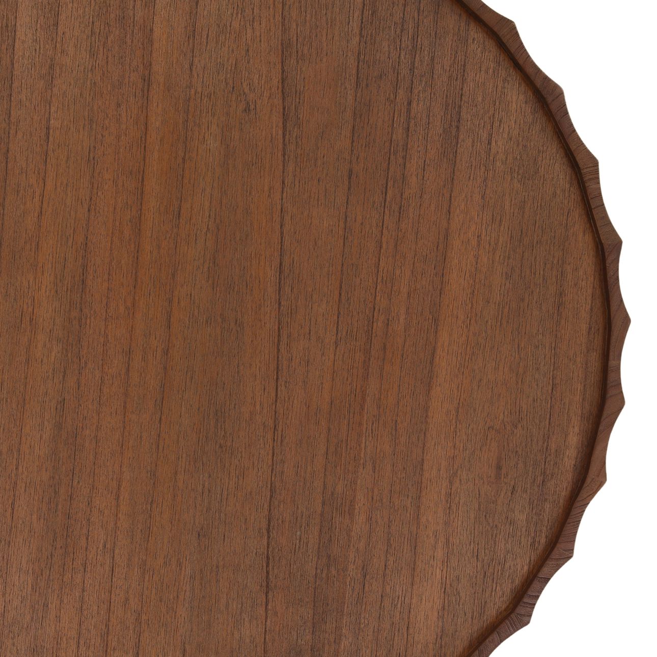 Brown Mindi Wood Veneer Table 35.5 in Wide