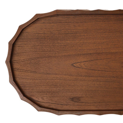 Brown Mindi Wood Veneer Table 59.5 in Wide