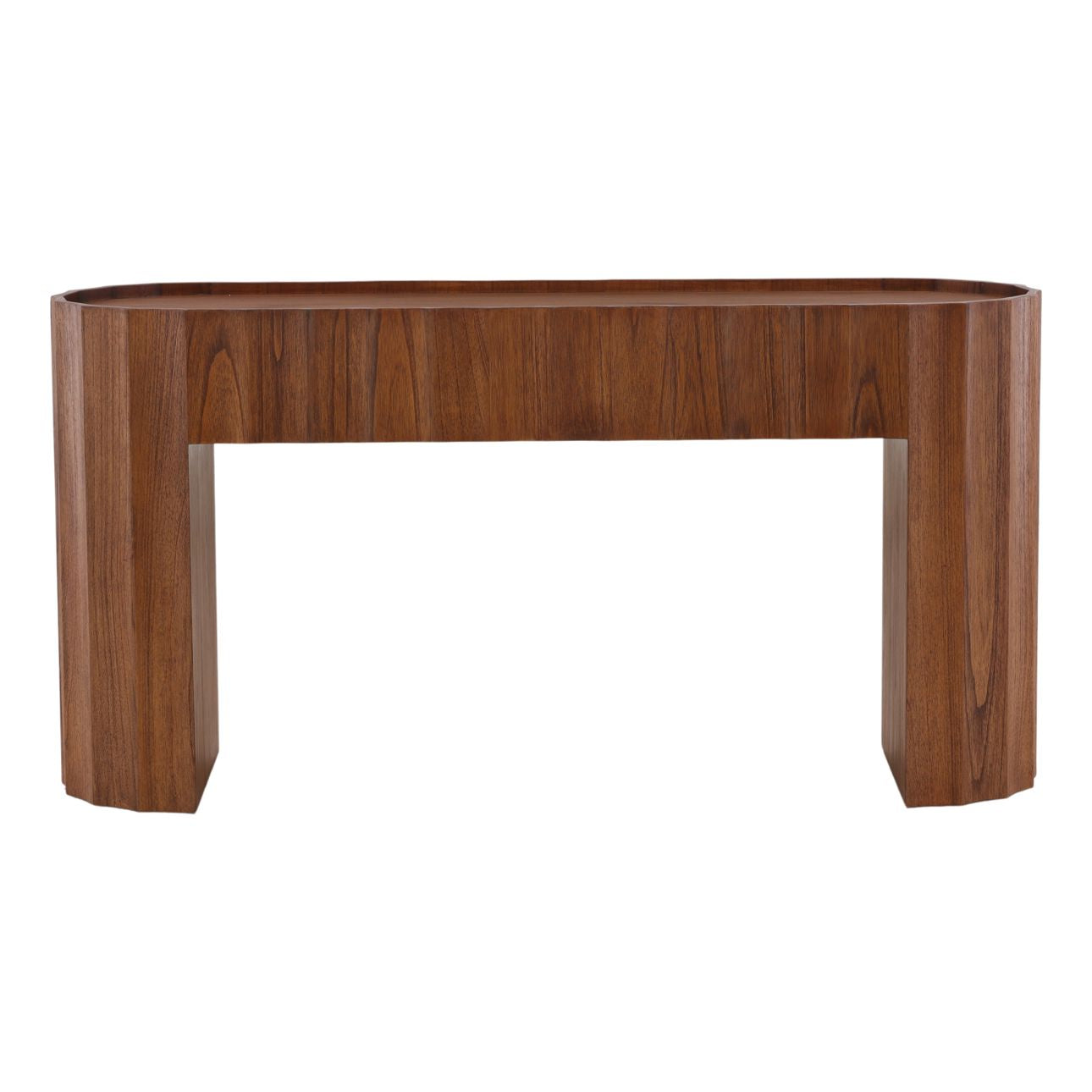 Brown Mindi Wood Veneer Table 59.5 in Wide