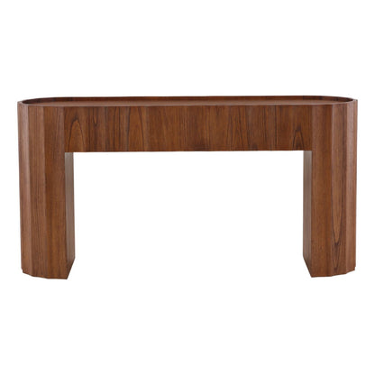 Brown Mindi Wood Veneer Table 59.5 in Wide