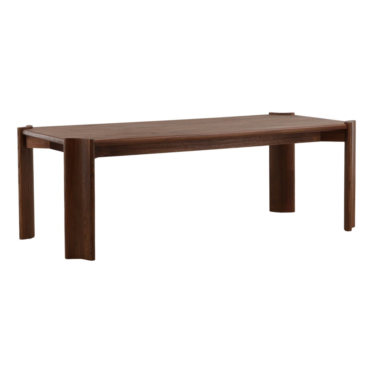 Brown Mindi Wood Veneer Table 88 in Wide