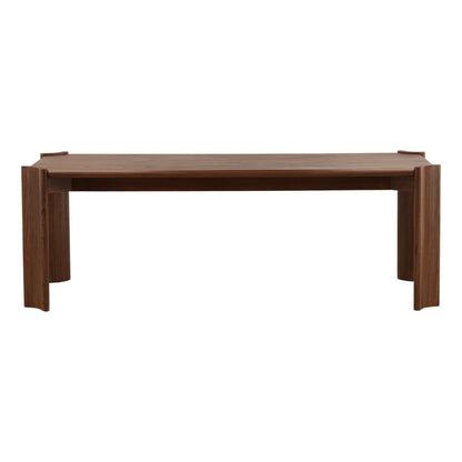 Brown Mindi Wood Veneer Table 88 in Wide