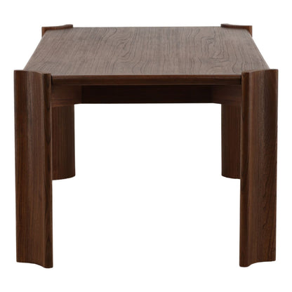 Brown Mindi Wood Veneer Table 88 in Wide