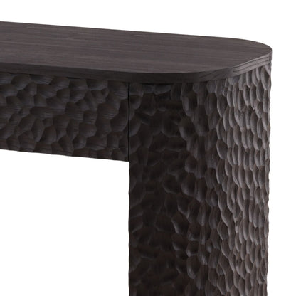 Dark Brown Sungkai Wood Table 55 in Wide