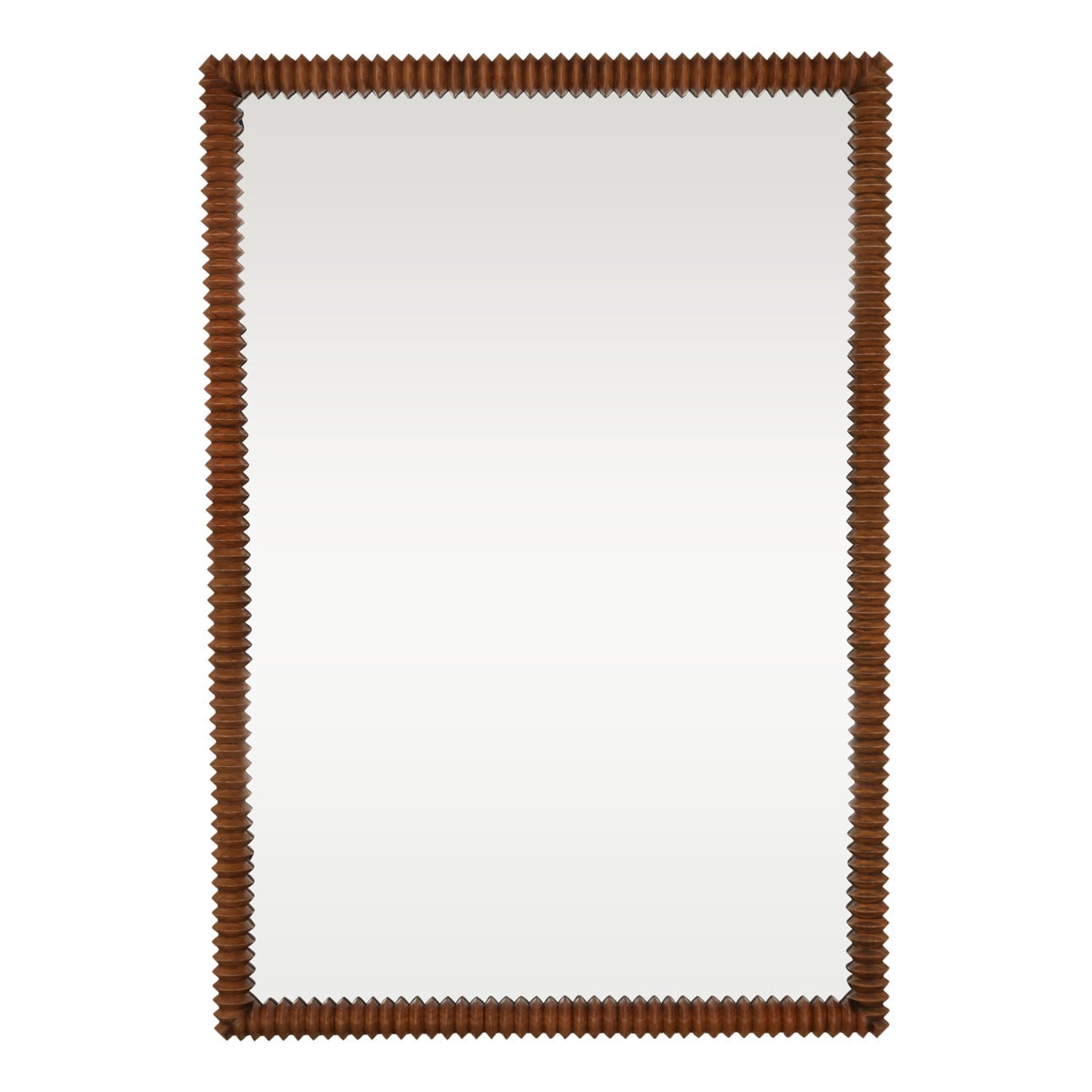 Brown Mindi Wood Mirror 36 in Wide