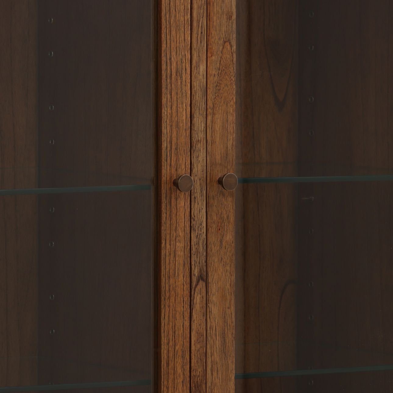 Brown Mindi Wood Veneer Cabinet 38 in Wide