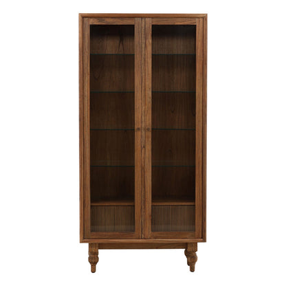 Brown Mindi Wood Veneer Cabinet 38 in Wide