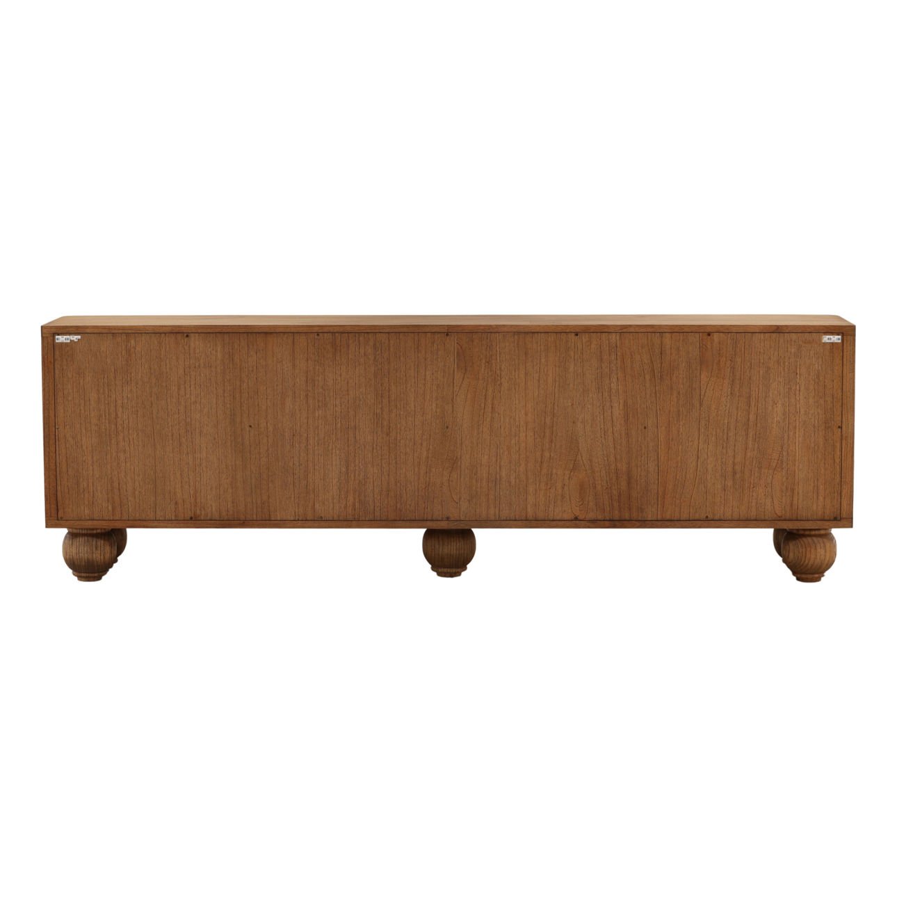 Brown Mindi Wood Veneer Sideboard 98.5 in Wide