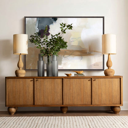 Heritage Mindi Wood Veneer Cabinet