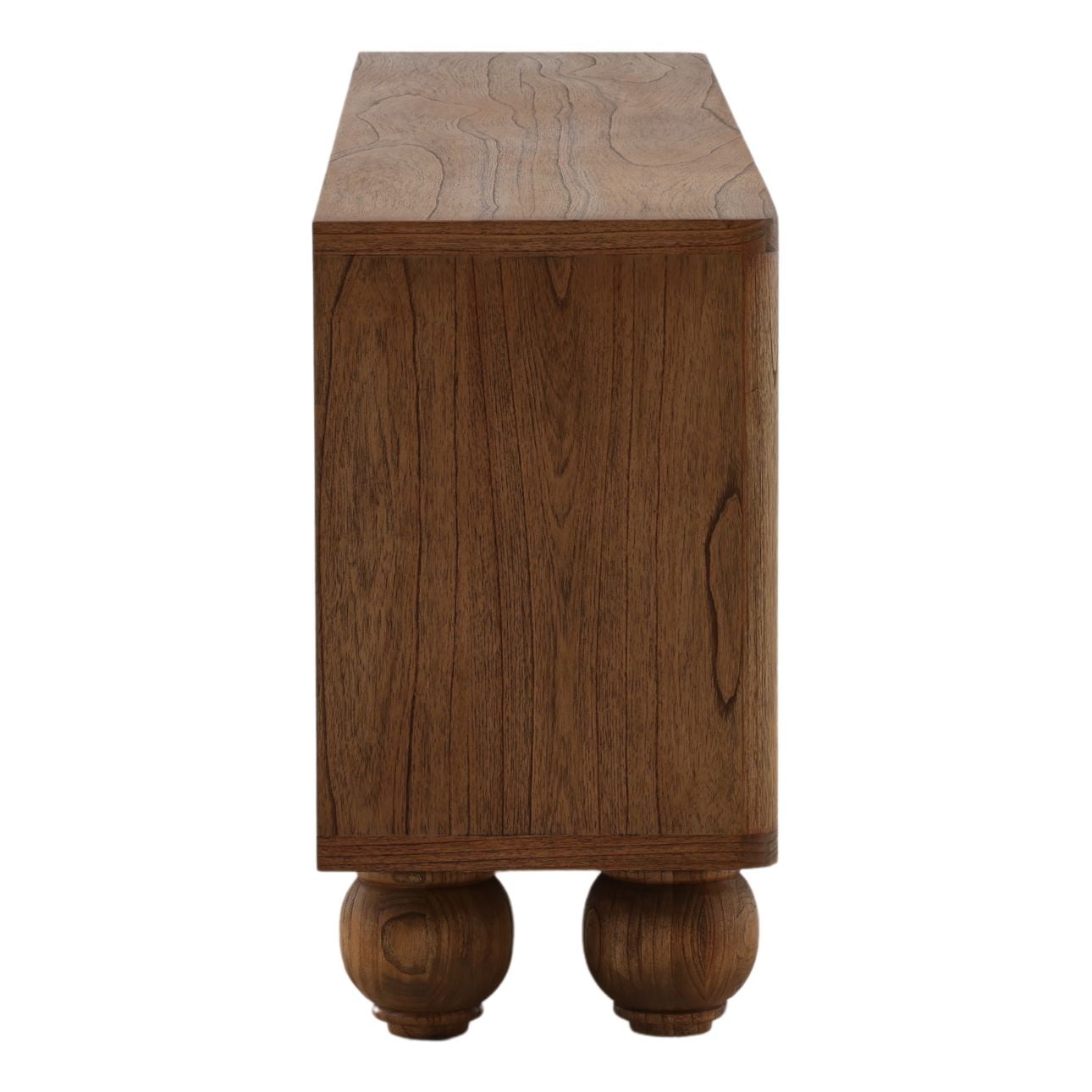 Brown Mindi Wood Veneer Sideboard 98.5 in Wide