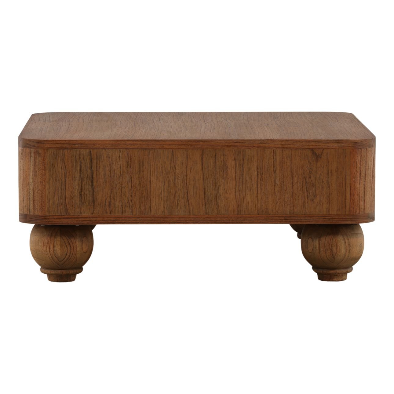 Brown Mindi Wood Veneer Table 43.5 in Wide