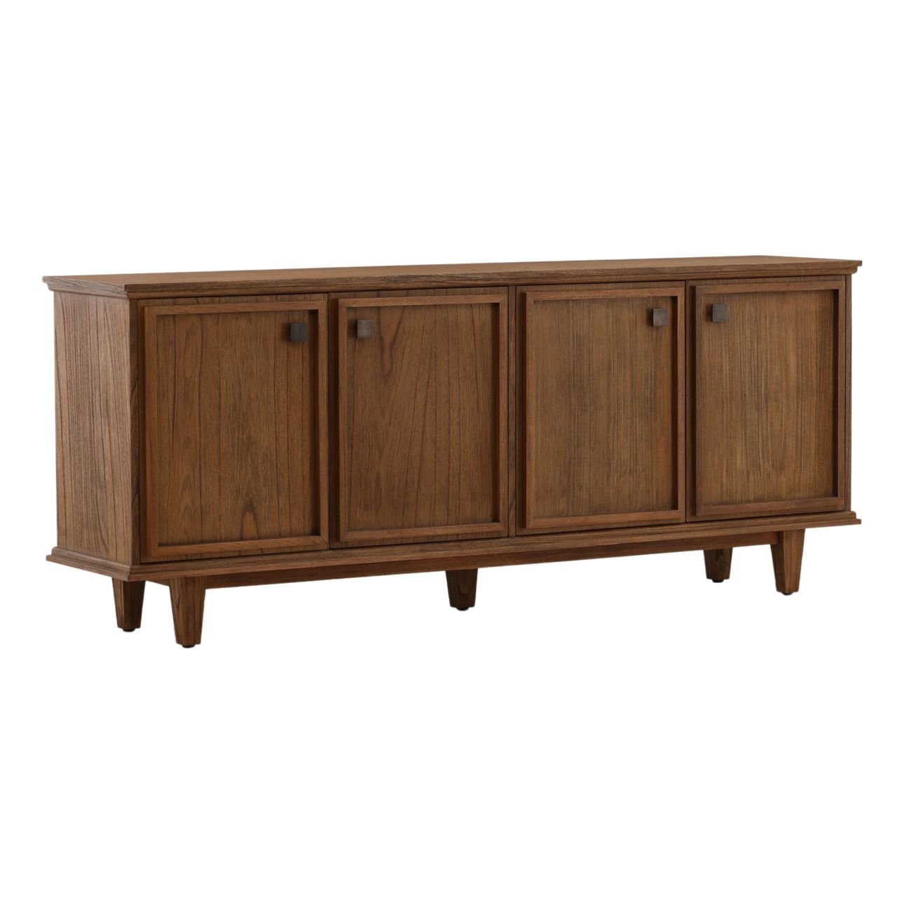 Brown Mindi Wood and Veneer Sideboard 82.5 in Wide