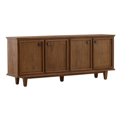 Brown Mindi Wood and Veneer Sideboard 82.5 in Wide