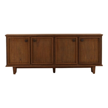 Brown Mindi Wood and Veneer Sideboard 82.5 in Wide