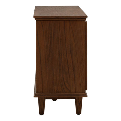 Brown Mindi Wood and Veneer Sideboard 82.5 in Wide