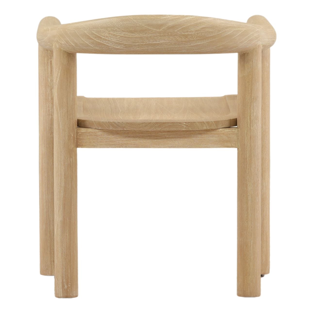 Light Natural Mindi Wood Chair 24 in Wide