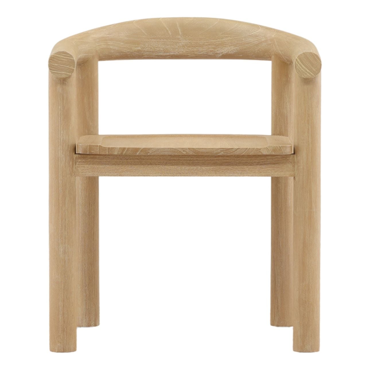 Light Natural Mindi Wood Chair 24 in Wide