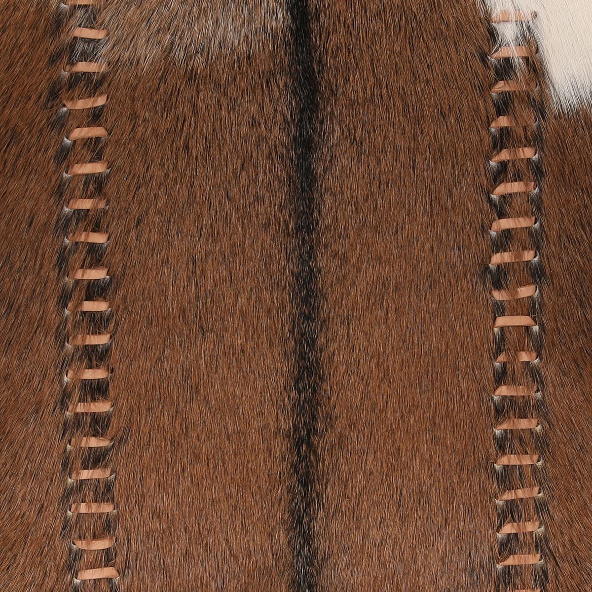 Curated Goat Hide and Mindi Wood Dining Chair