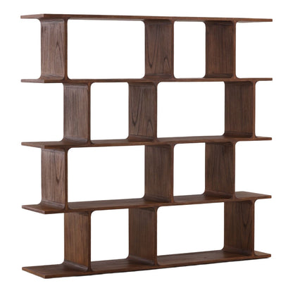 Crafted Mindi Wood and Veneer Bookcases & Shelving