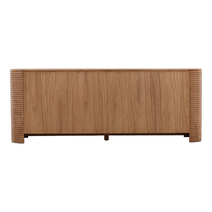 Crafted Mindi Wood and Veneer Cabinet