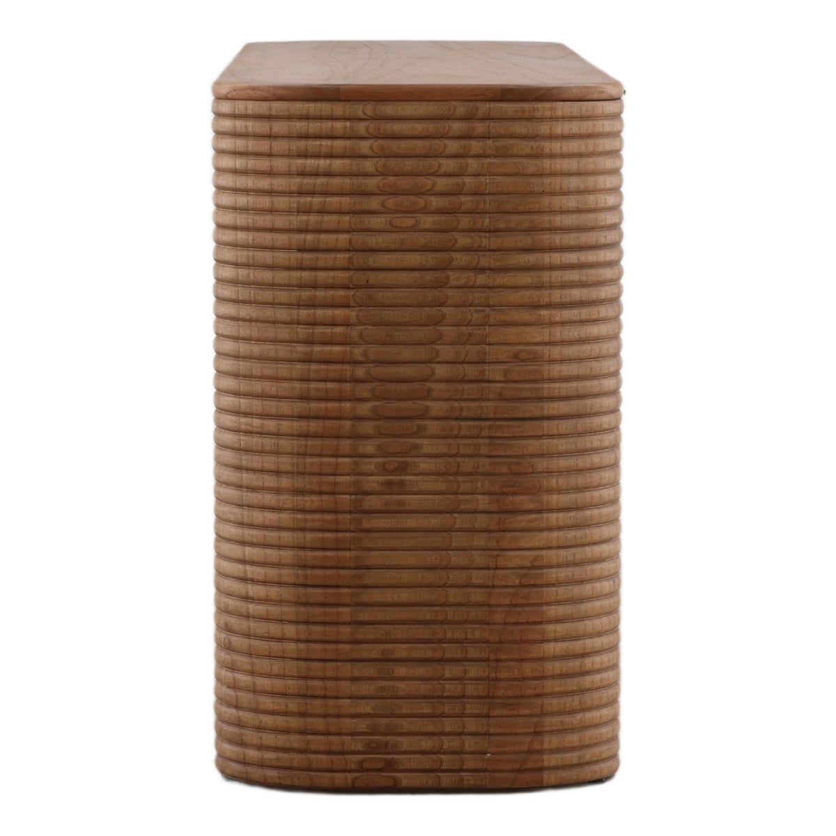 Crafted Mindi Wood and Veneer Cabinet