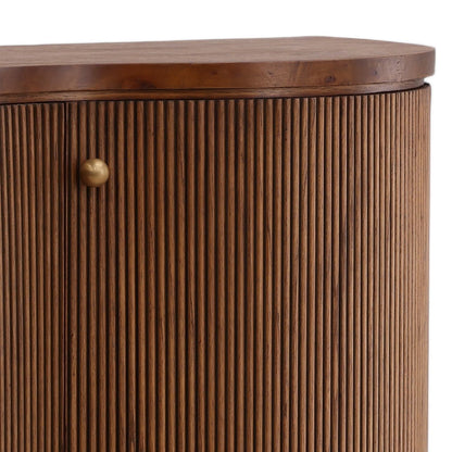 Heritage Mappa Burl and Mindi Wood Veneer Cabinet