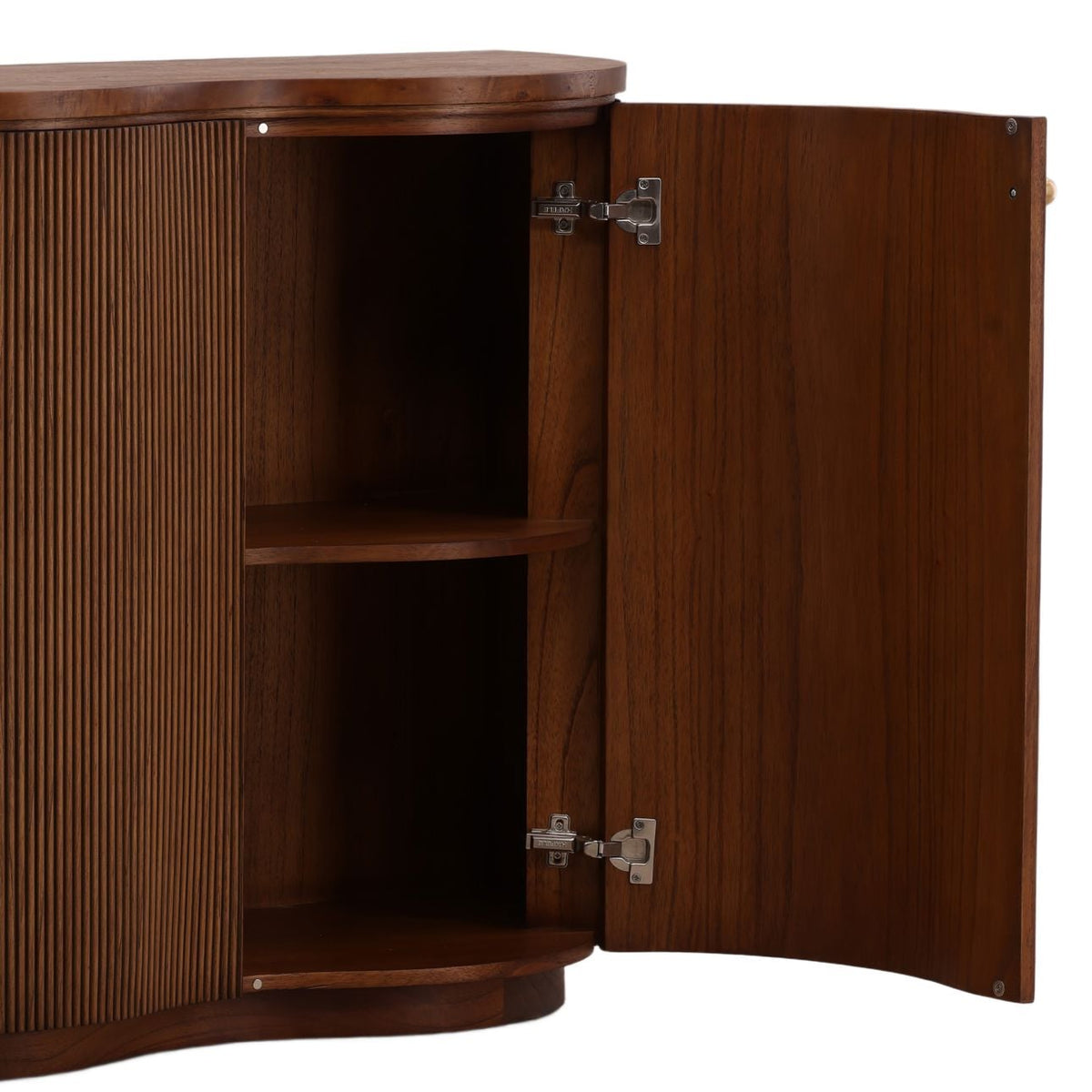 Heritage Mappa Burl and Mindi Wood Veneer Cabinet