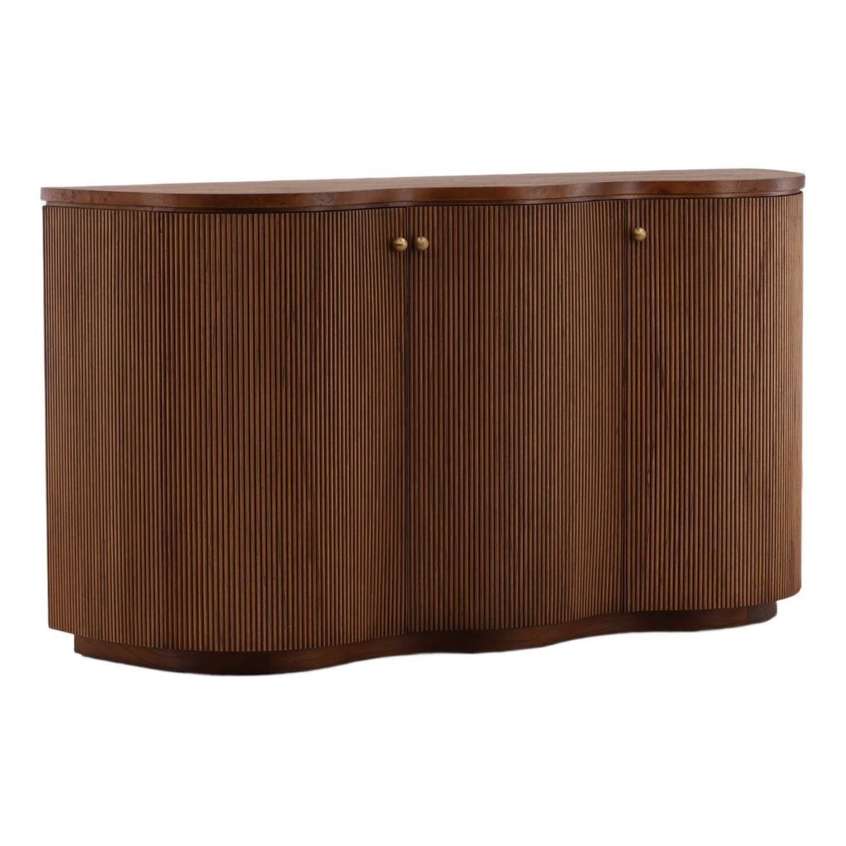 Heritage Mappa Burl and Mindi Wood Veneer Cabinet