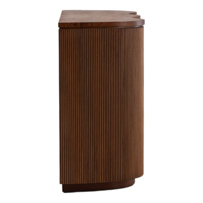 Heritage Mappa Burl and Mindi Wood Veneer Cabinet