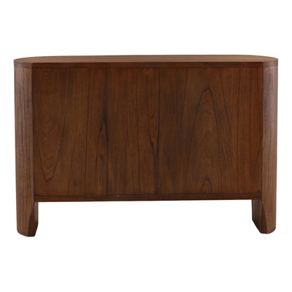 Crafted Mindi Wood and Veneer Cabinet
