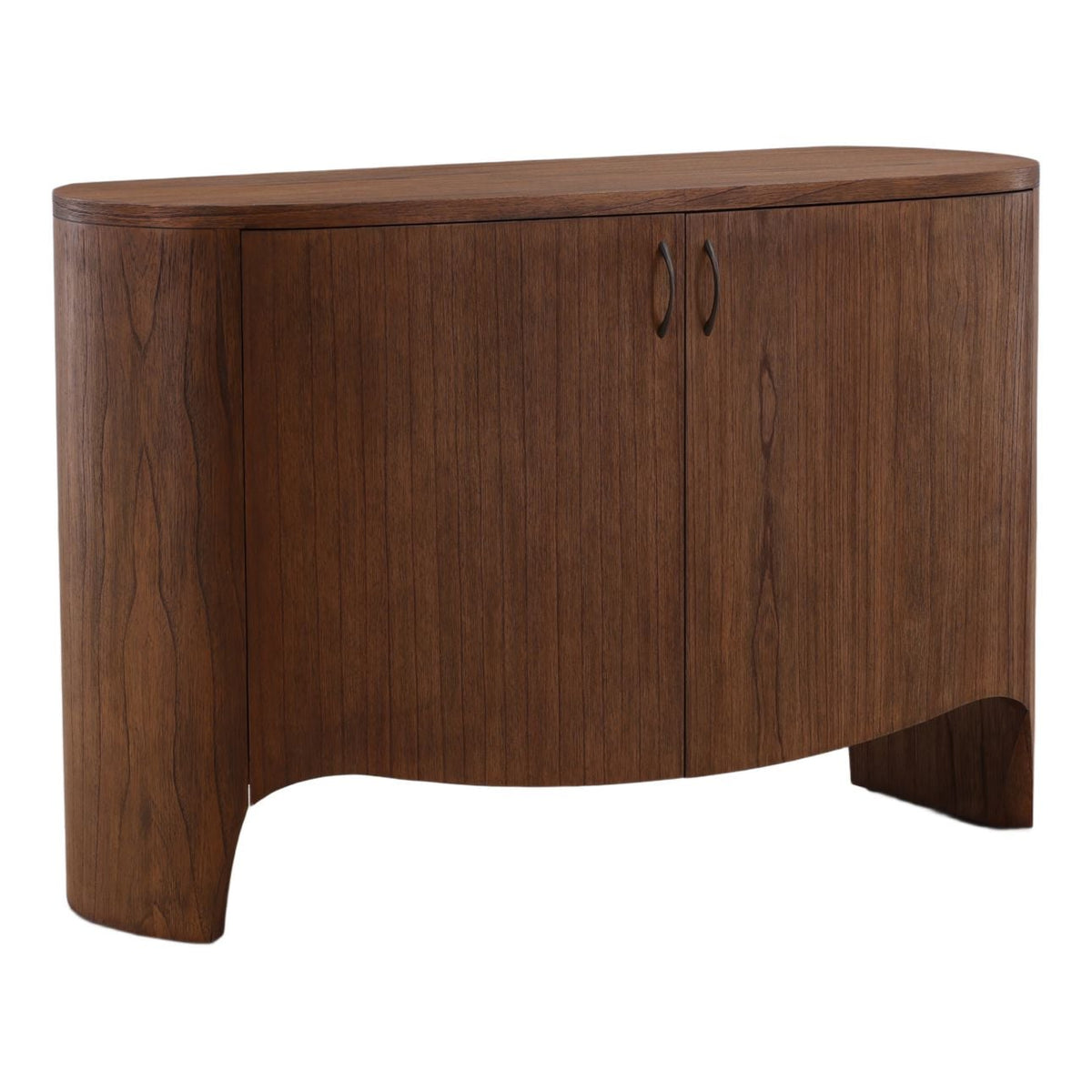 Crafted Mindi Wood and Veneer Cabinet