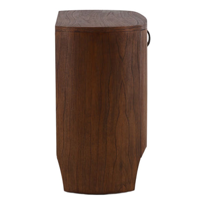 Crafted Mindi Wood and Veneer Cabinet