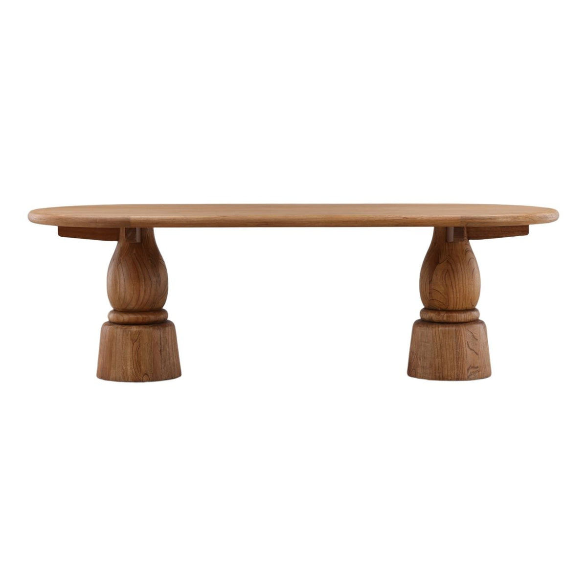 Elevated Mindi Wood and Veneer Dining Table