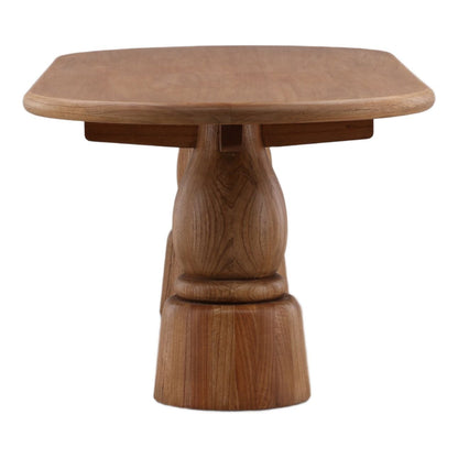 Elevated Mindi Wood and Veneer Dining Table