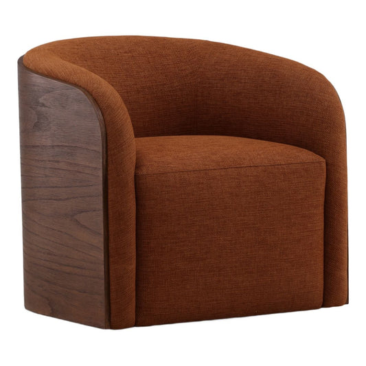 Artisan Basketweave Fabric, Mindi Wood and Veneer Home Accent