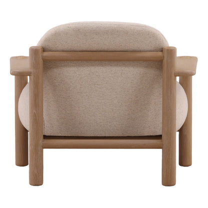 Curated Textured Woven Fabric and Mindi Wood Home Accent