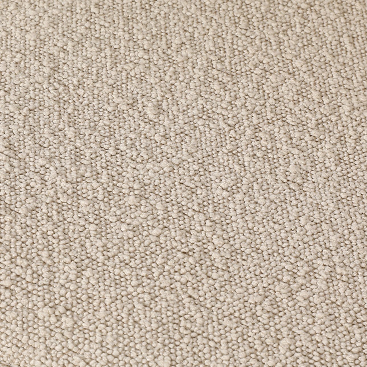 Sand and Black Boucle Upholstery and Iron Stool 20.5 in Wide