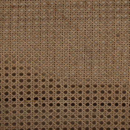 Sand and Natural Chenille Fabric, Rattan and Wood Chair 27 in Wide