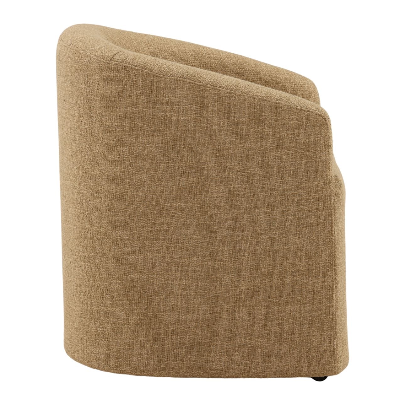 Camel Basketweave Fabric Chair 26 in Wide