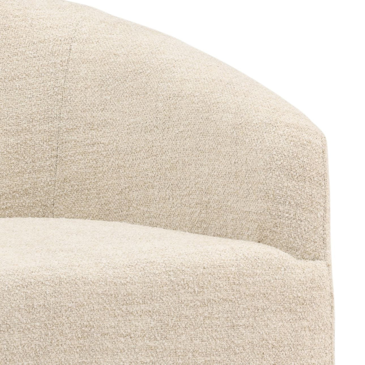 Crafted Boucle Fabric Dining Chair